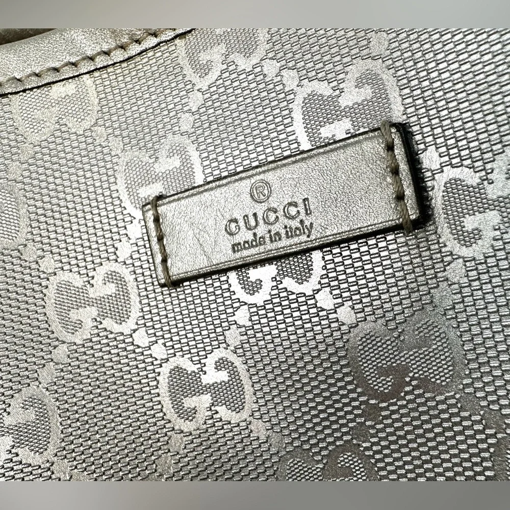 🤍Authentic Gucci Silver Joy GG Imprime Tote - Picture 4 of 16
